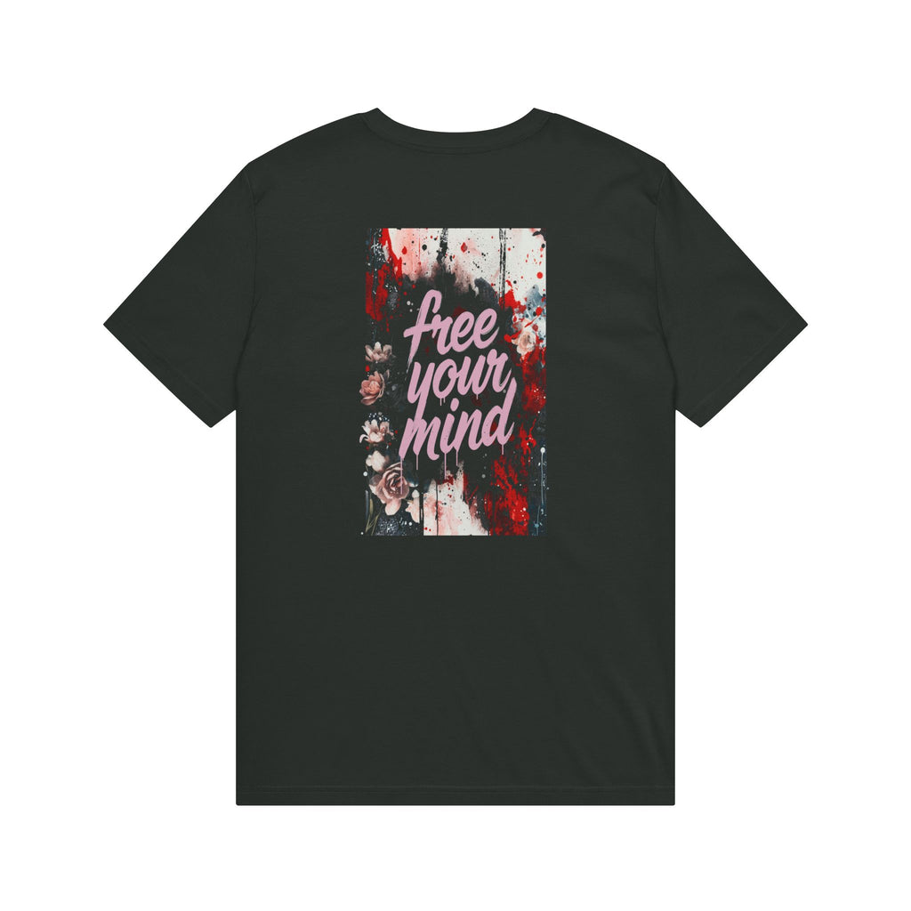 Free Your Mind T-Shirt — Retro Pink Script Graphic Tee