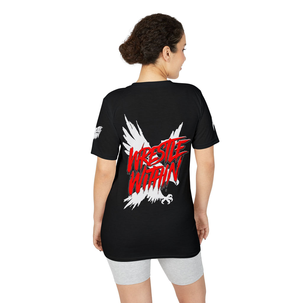 Rise. Wrestle. Repeat. -  Wrestling Motivational Tee
