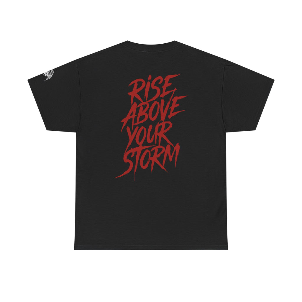 Rise Above Your Storm T-Shirt — Inspirational Raven Graphic Tee