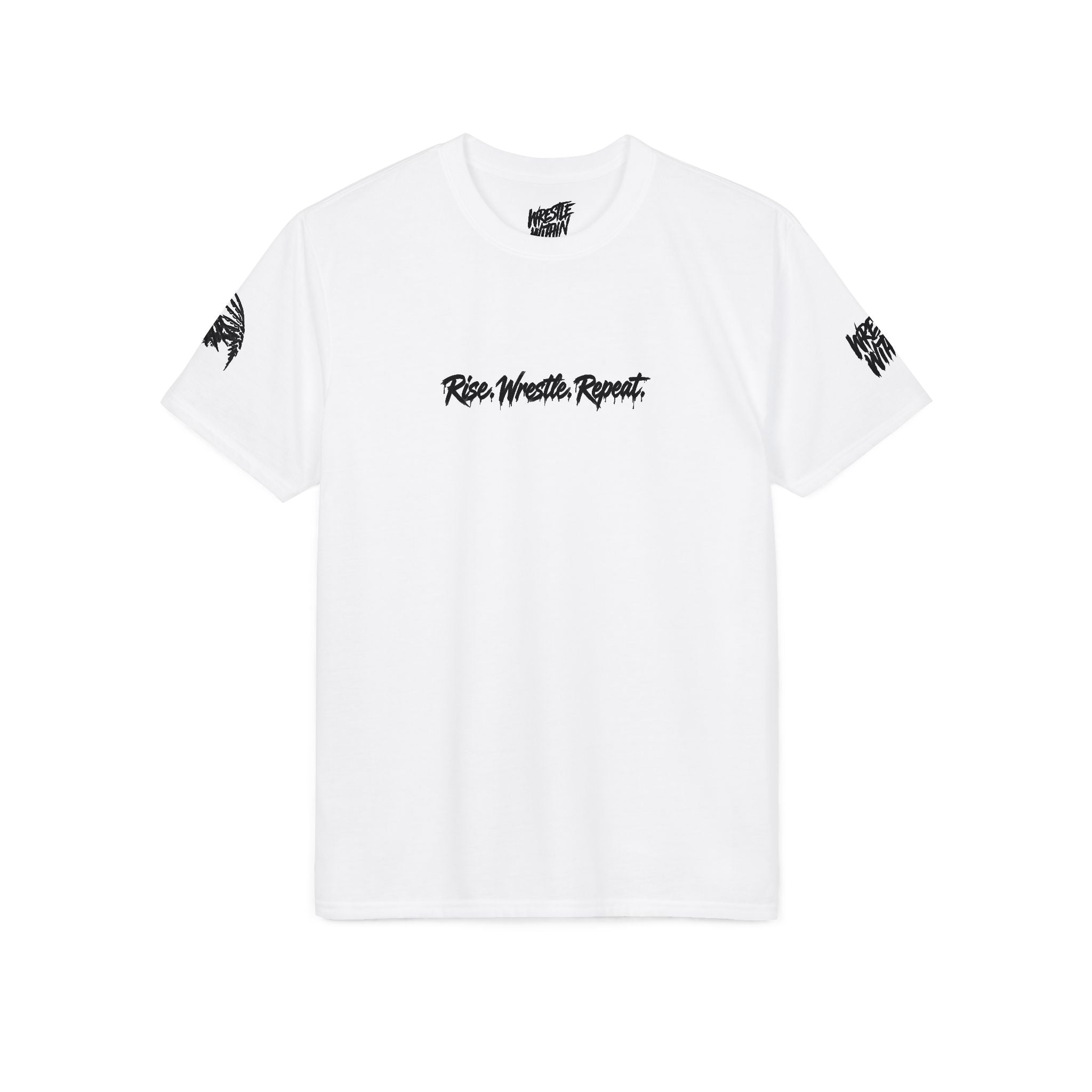 Rise. Wrestle. Repeat. -  Wrestling Motivational Tee