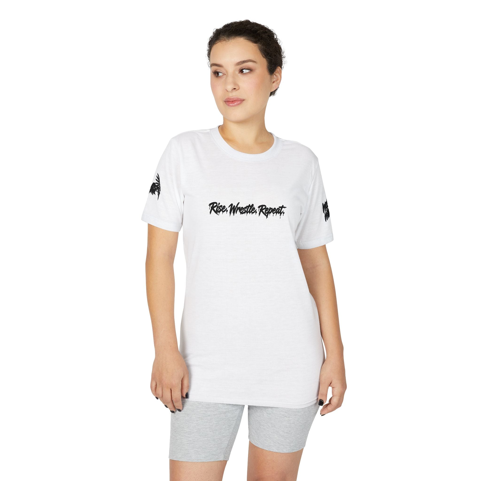 Rise. Wrestle. Repeat. -  Wrestling Motivational Tee